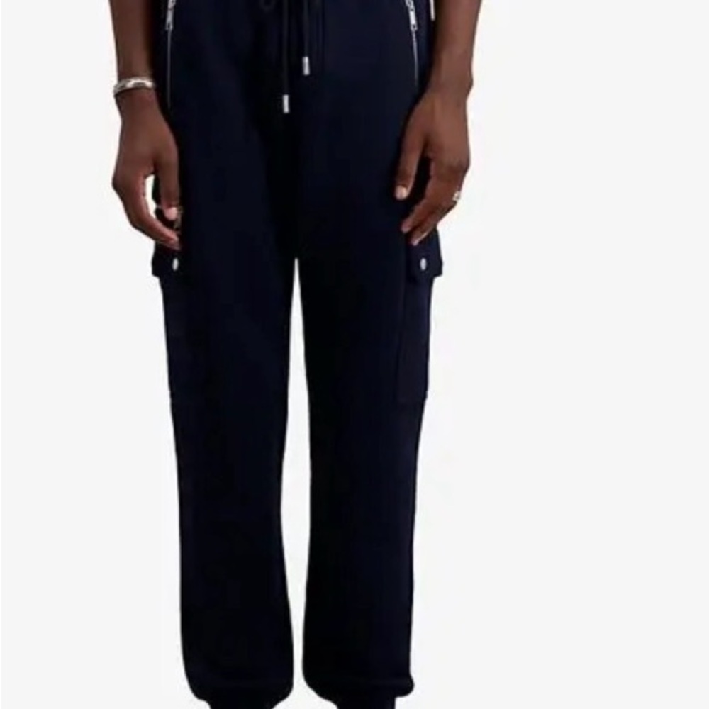 The Kooples Straight-Leg Cargo Pants in Navy